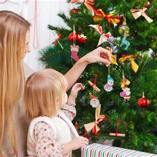 5PCS Christmas Key Chains Diamond Painting Christmas Keychai