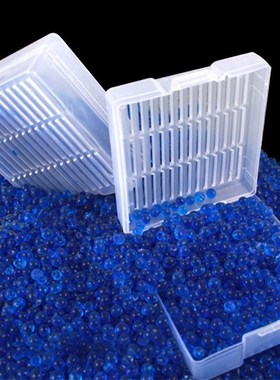 1pc Silica Gel Box Reusable White Orange Blue Silicagel Mois