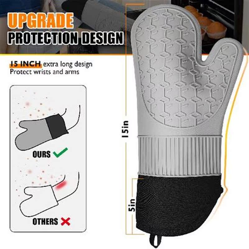1 Pack Cooking Grilling Oven Mitts Mitten Oven Mitts Oven
