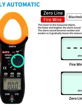 3266TA LCD AC/DC Digital Clp Meter Multimeter Pinza pe