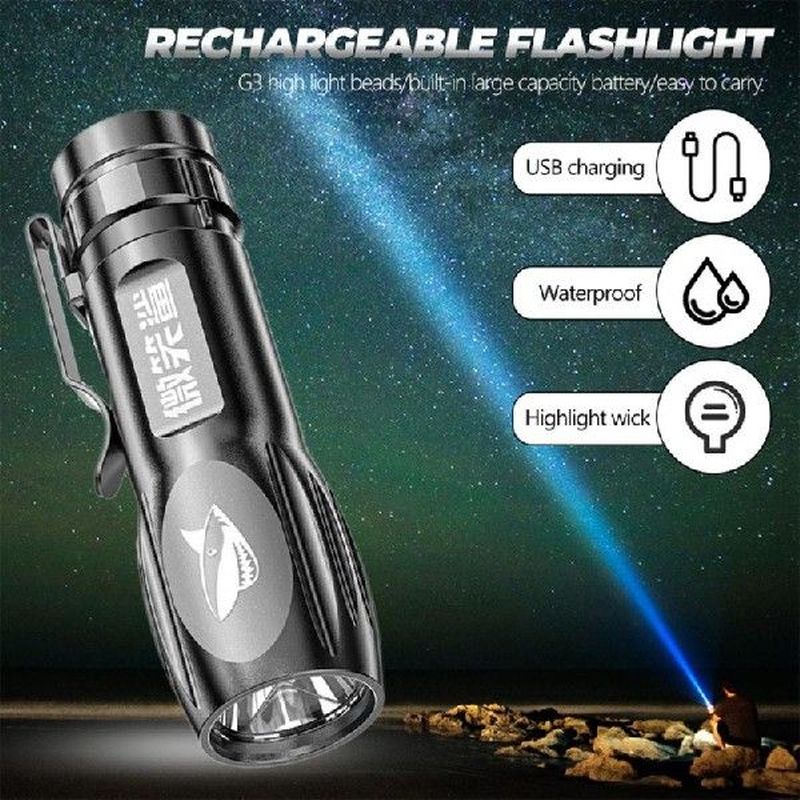 Mini Torch High Power LED Flashlight Fixed Focus Flash Lamp