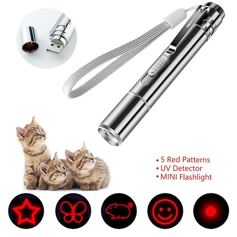 Hot Mini Flashlight Laser LED Pen Light Funny Cat Light