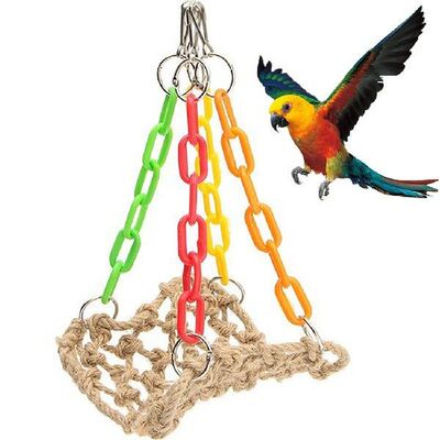 Bird Chew Toy Parrot Parakeet Budgie Cockatiel Cage Hammock
