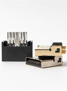 50 PCS a lot RGB 12P Male to Female Connector Socket Slot Ja