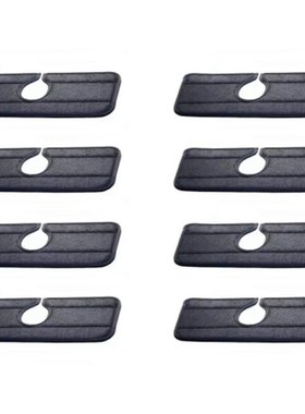 8PCS Faucet Absorbent Mat-Black Faucet Wraparound Absorbent