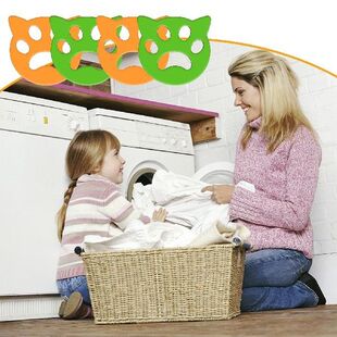 4Pack Pet Hair Remover Washing Machine Accessory Cat Dog