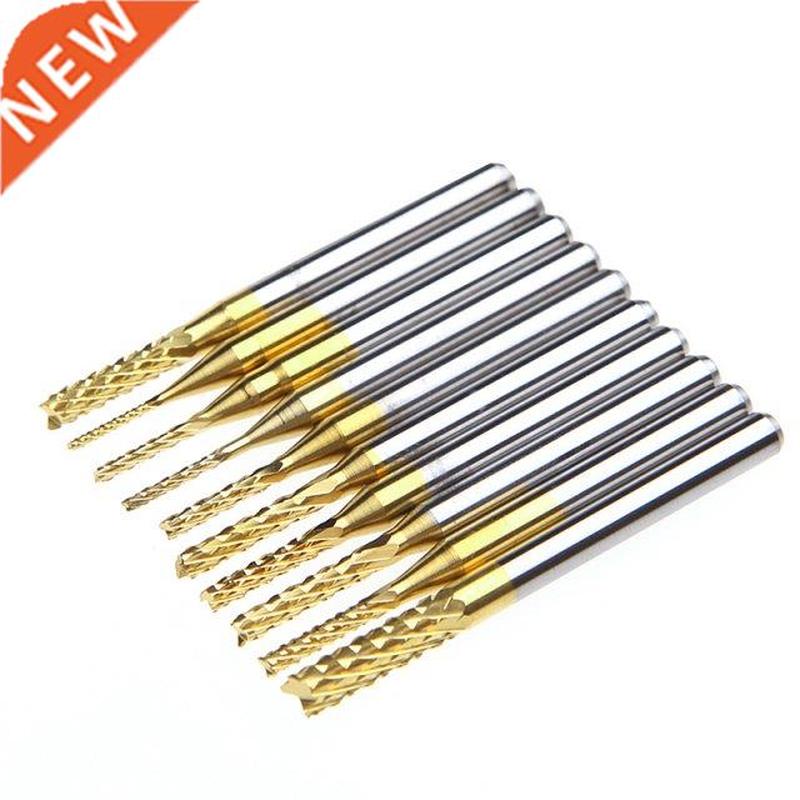 10Pcs 1/8'' 0.8-.175mm PCB Drill Bit Engravi