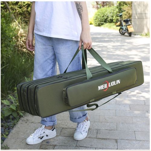 Multi-purpose 2/3 Layer Fishing Bag Fishing Rod Carrier Oxfo