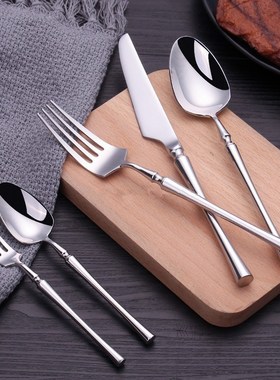 Hommi 24Pcs 30Pcs Shiny Dinnerware Set 18/10 Stainless Steel