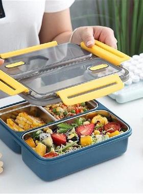 2/3 Grids 304 Stainless Steel Thermal Lunch Box Packed Food