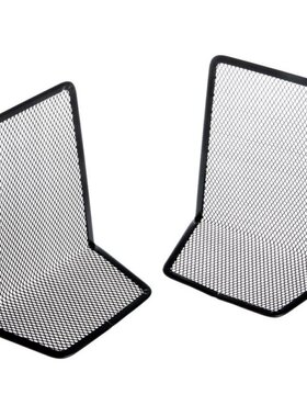 1 Pair Metal Mesh Desk Organizer Desktop Office Home Bookend