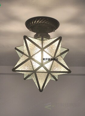 8 inch pentagram hallway aisle light Nordic star light entra