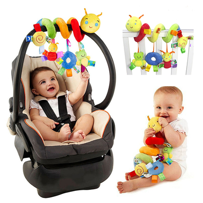 Newborn Baby Plush Stroller Toys Baby Rattles Mobiles Cartoo