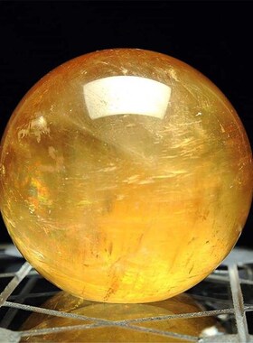 1PC Citrine Stones  Natural Yellow Quartz Stone Sphere Cryst