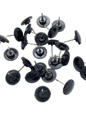 20Pieces 10mm Thumb Tack Gear Pushpin Plastic Round Pushpins