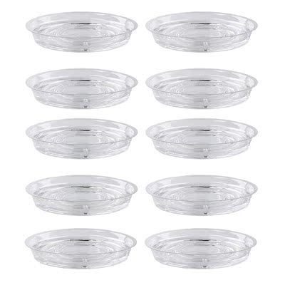 10Pcs Plastic Garden Flower Plant Saucers Water Tray Base In