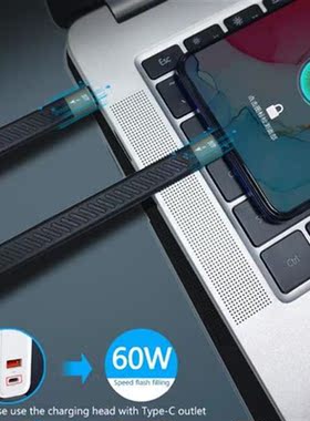 PD 60W Thunderbolt 3 Cable Certified 40Gbps Type C To C USB