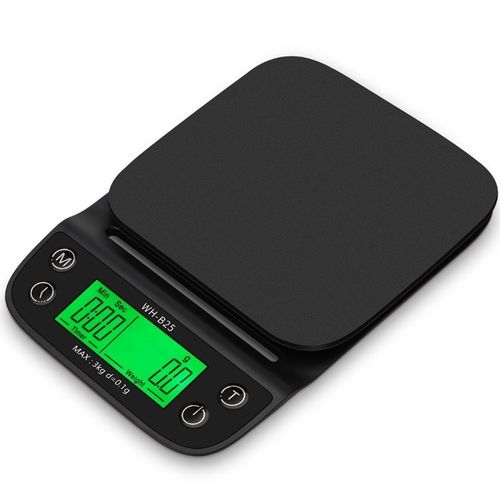 3kg 0.1g Digital Coffee Kitchen Scale Timer LCD Drip Scales