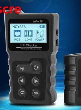 NF-488 Network Cable Tester Lan tester LCD PoE Checker Inlin
