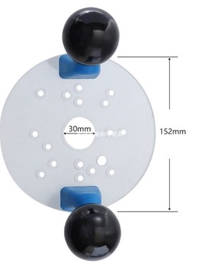 Compact Wood Router Base Sub-Base with Handles Router Attach