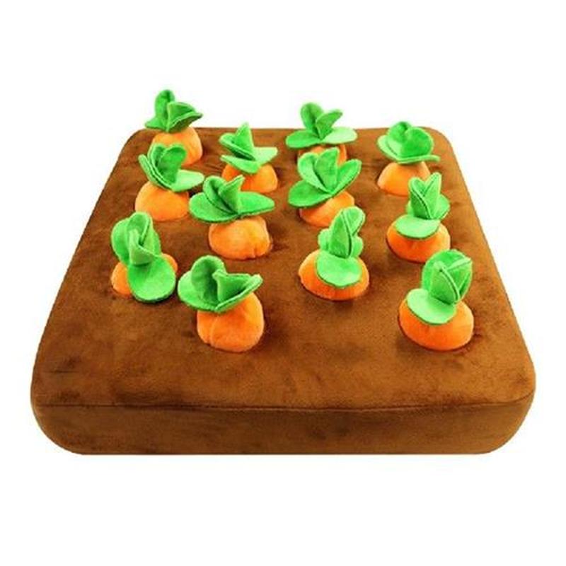Pet Dog Chew Toy Pull Up Carrots Radish Vegetable Plush
