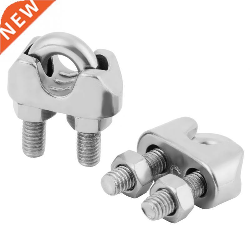 12PCS M5 304 Saddle Clamps Cable Wire Rope Clips Rigging Too