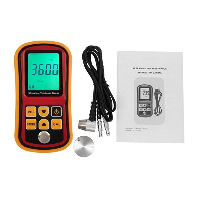 Digital Ultrasonic Thickness Gauge Tester Plastic Glass Cera