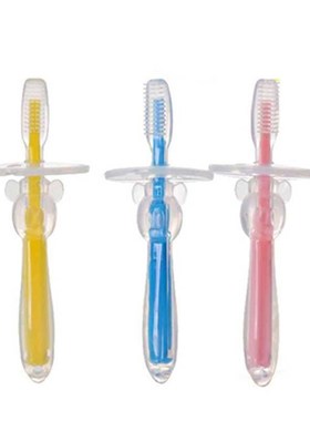 1 Pcs Baby Care Safe Silicone brushes Oral  Traini