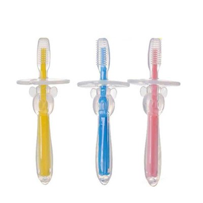 1 Pcs Baby Care Safe Silicone brushes Oral  Traini