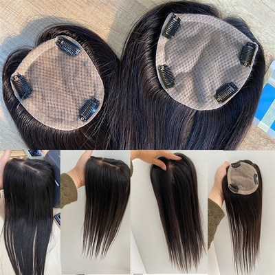Doreen 16 Inch Silk Base hair Topper Toupee  Wo Hairpieces W