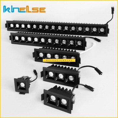 Modern LED Square Emded Downlight 2W/15W Long Strip Linear C