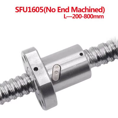 1SET No End Machined SFU1605 200 250 300 350 400 450 500 550