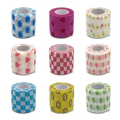 1 pcs Printed Medical Self Adhesive Elastic Bandage 4.5m Col