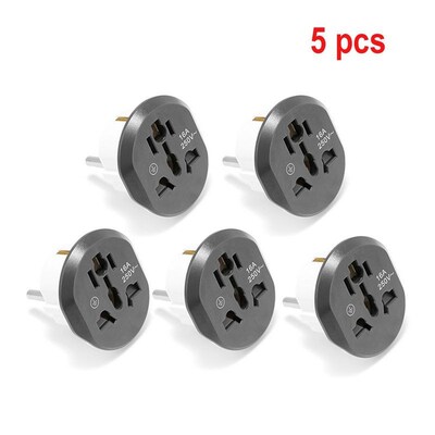 EU Adapter Universal EU Converter 2 Round Pin Socket AU US U
