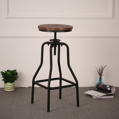 Bar Stool Morden Industrial Style Height Adjustable Swivel B