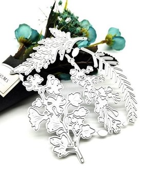 2021 New 4pcs/lot branches  Metal Cutting Dies Stencil Die C