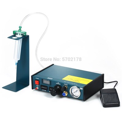 BY-983A glue dispenser equipment,manual pedaling glue double