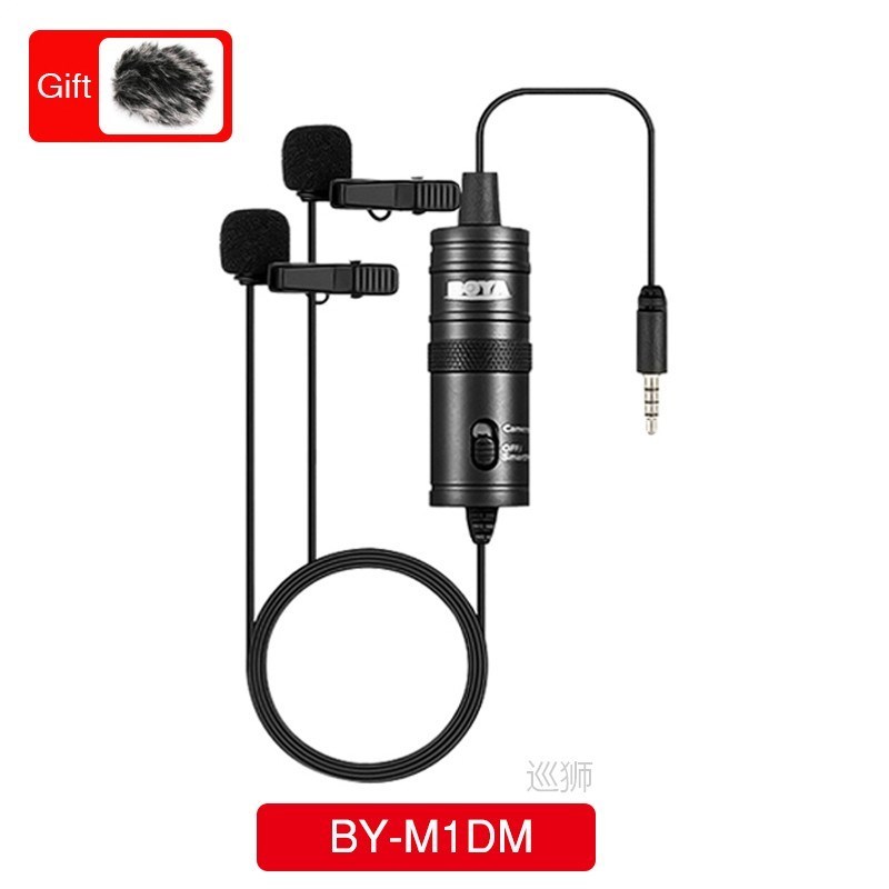 Microphone BY M1 Pro 6m Clip-on Lavalier Mini Audio 3.5mm C