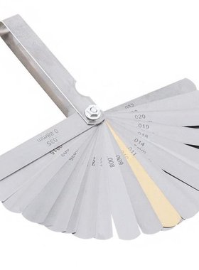 32 Blades Combination Feeler Gauge Metric / Imperial Gapped