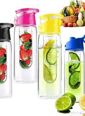 800ML Portable fruit Infuser Water bottle Kids Outdoor