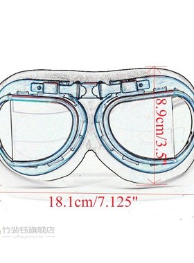 evomos Motorcycle Goggle WWII Vintage Retro Goggles Pilot Bi
