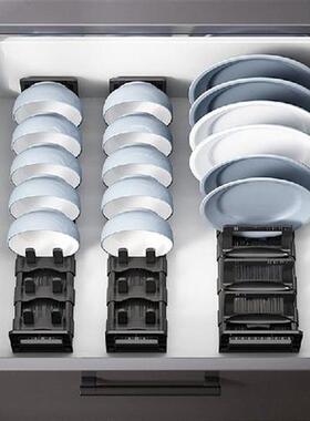 Dish Plate Drying Rack Plate Drainer Stand Drawer-type