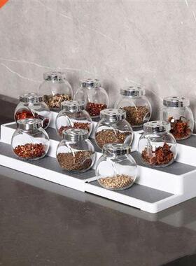 3 Tier Spice Rack Expandable Step Shelf Cabinet Waterproof K