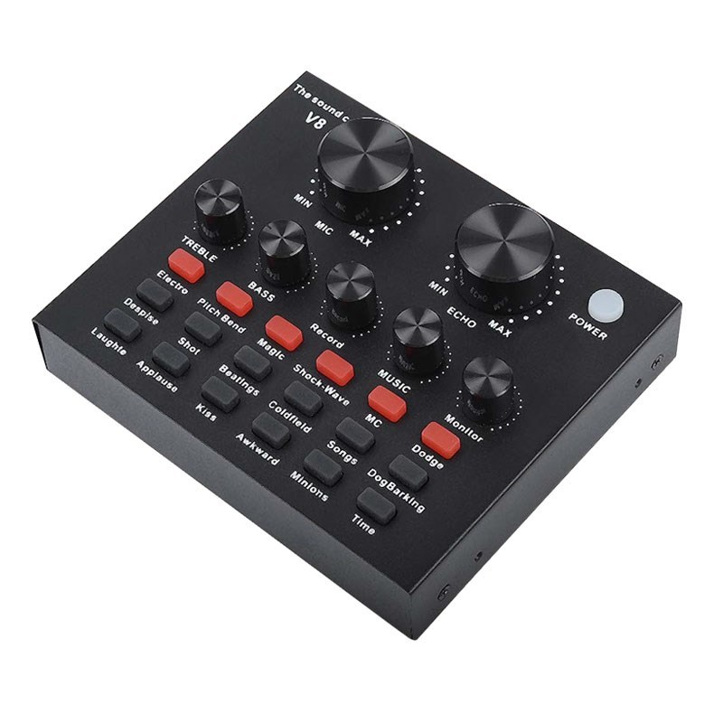 Microphone Sound-Card Audio-Interface Live-Broadcast Karaoke