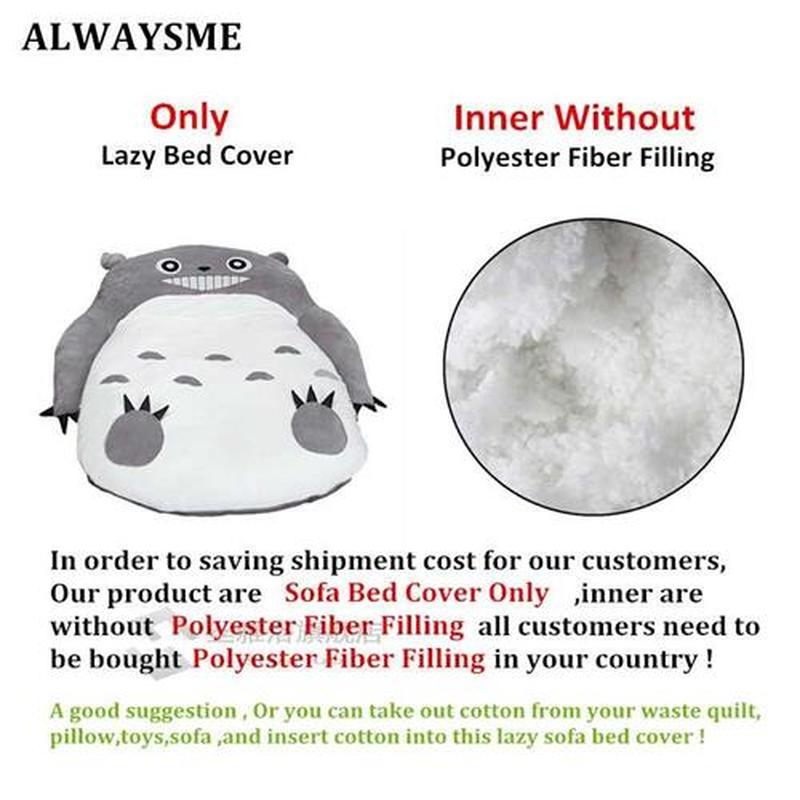 ALWAYE 130x200CM Totoro One Piece Design Lazy Sofa Bed Cover