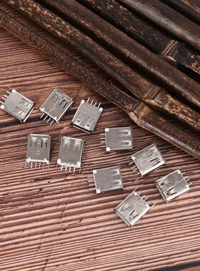 1 Piece USB Female Socket Type A 4Pin 180 Degree Solder Conn