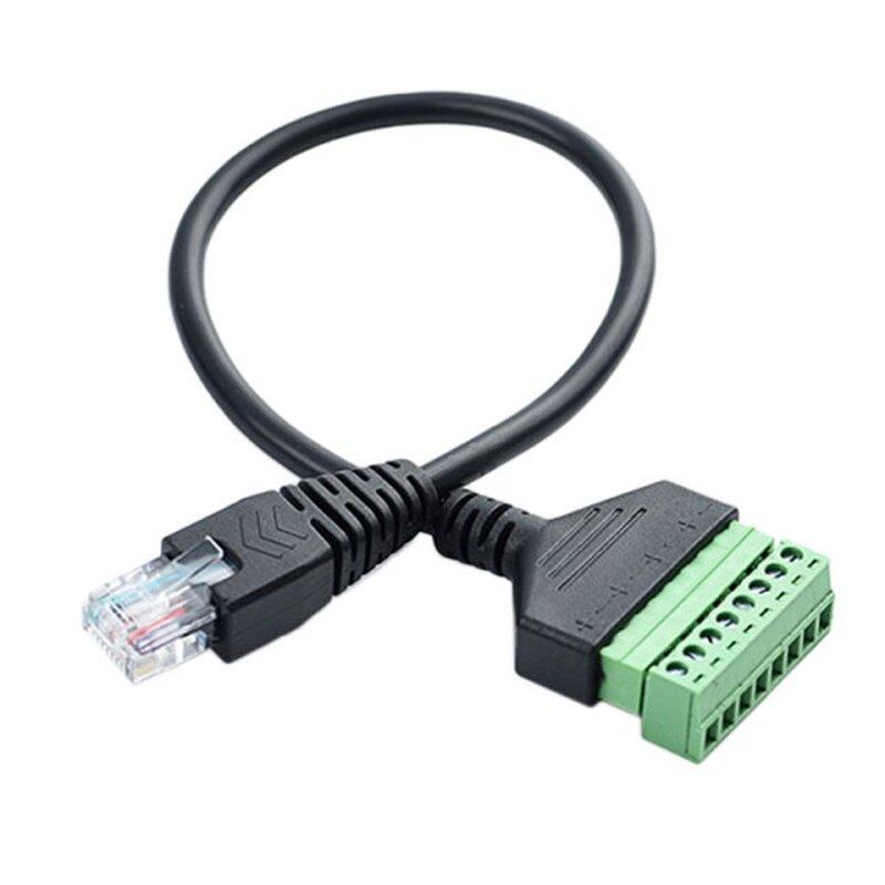 RJ45 Screw Terminal Connector Cable RJ45 Male to 8 Pin Exten