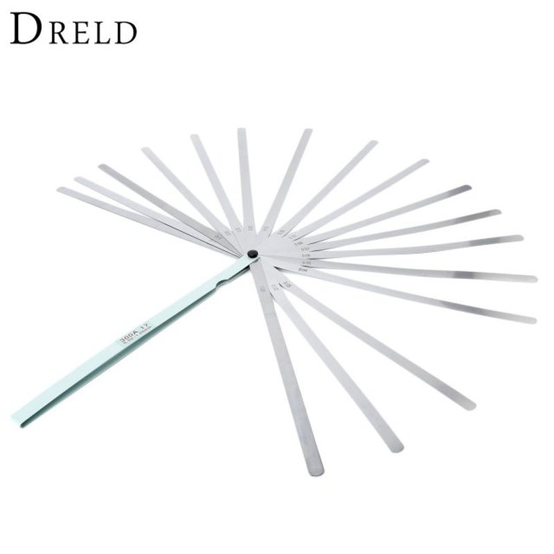 17 Blades Spark Plug Thickness Gap Metric Filler Feeler Gaug