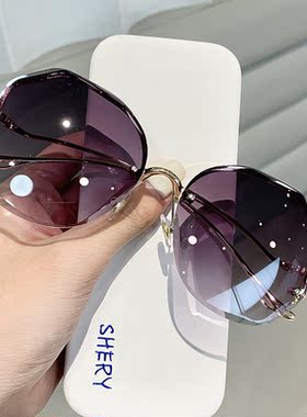 2022 Rimless Sunglasses Fashion Sunglasses Women Tide Vasos