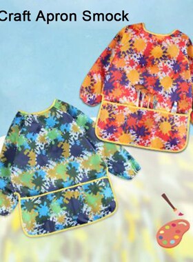 1pcs Baking Eating Aprons Pockets For Children DIY Painting